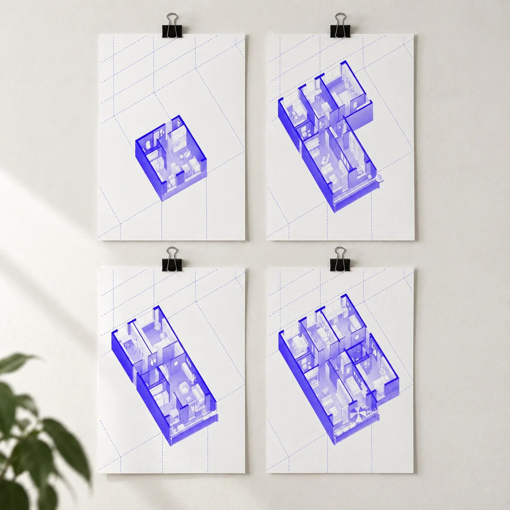 Poster WBS 70 Grundrisse